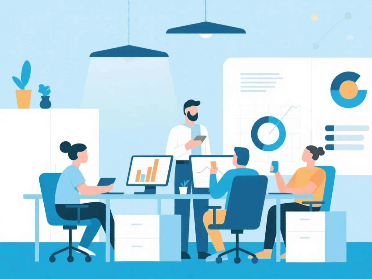 数据服务与团队协作示意